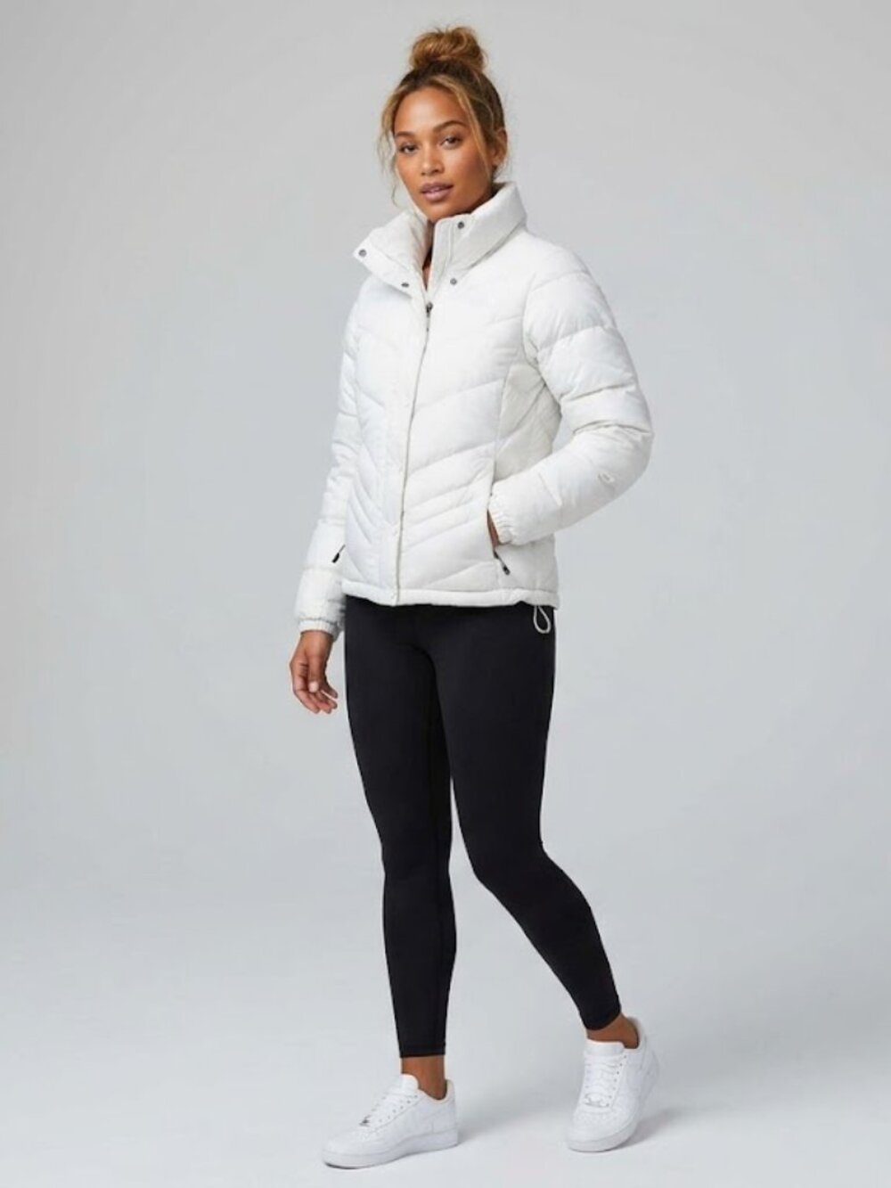 The North Face Womens Puffer Jacket White Coat‎ XS